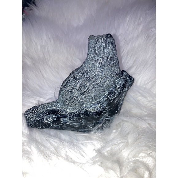 RARE Large Wolf Originals Eskimo Inuit Squirrel Canada Carving Vintage Decor - Picture 3 of 9